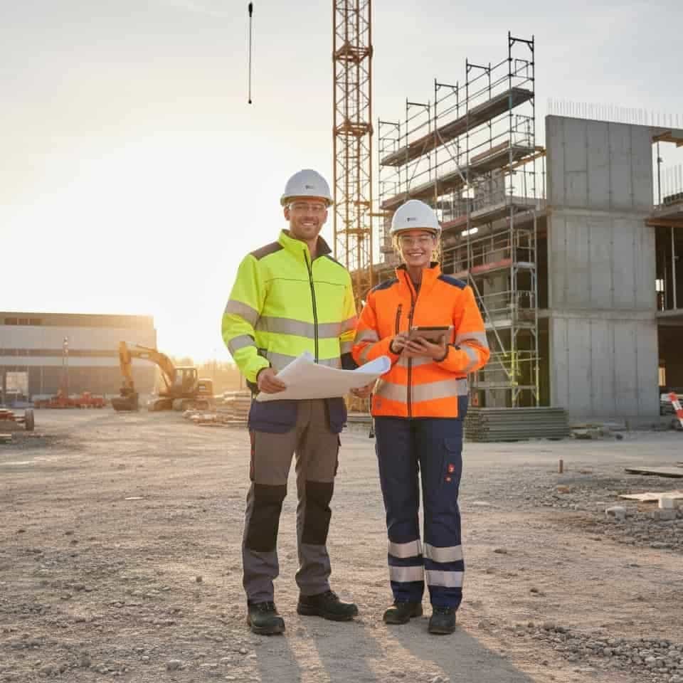 Uniformes funcionales para trabajo en obra